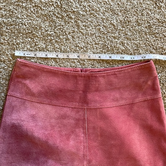 Vintage Arden B. Pink Suede Skirt - Picture 7 of 8